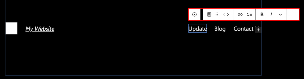 The settings to customize the menu bar