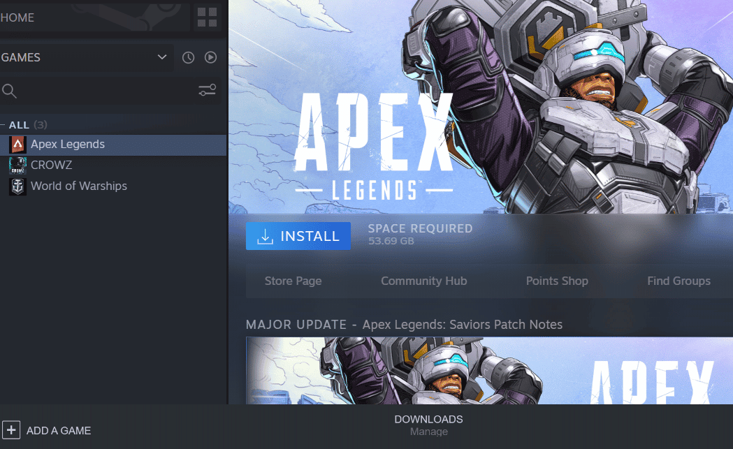 INSTALL the Apex Legends application. Fix Apex Legends Error 0x00000017 on PC