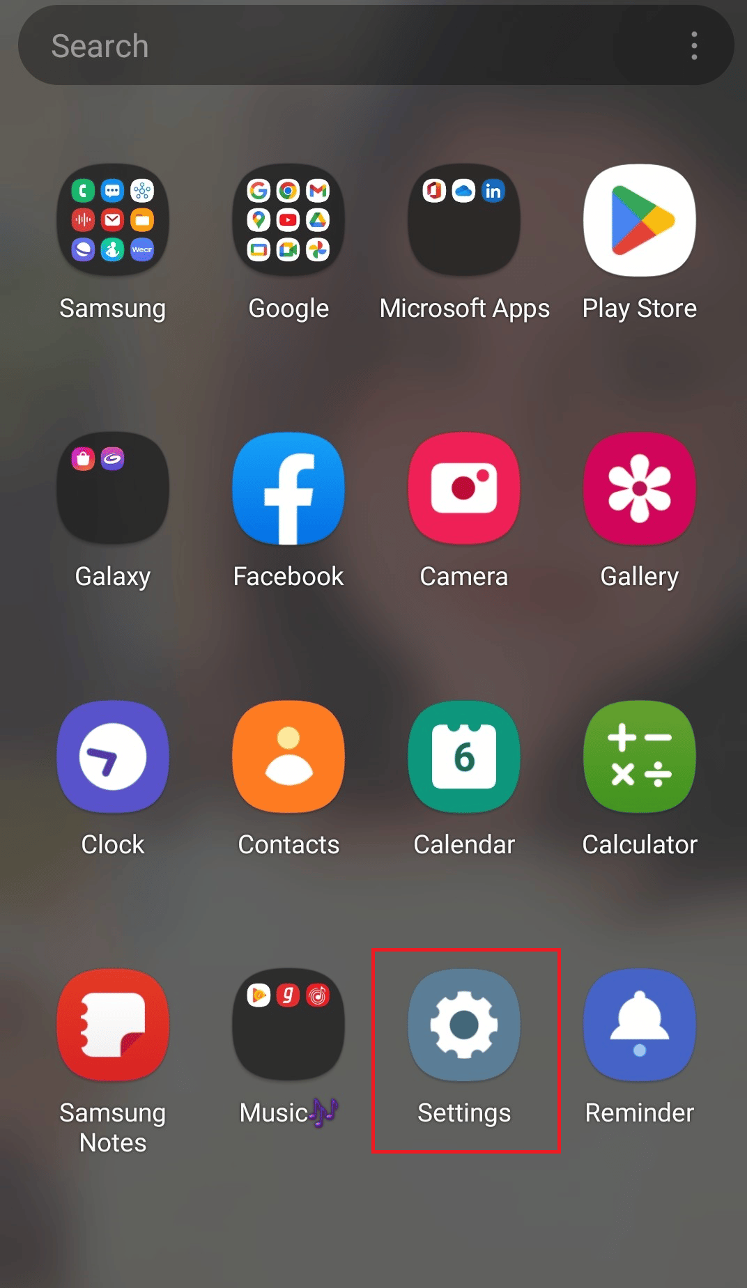 Open Settings.