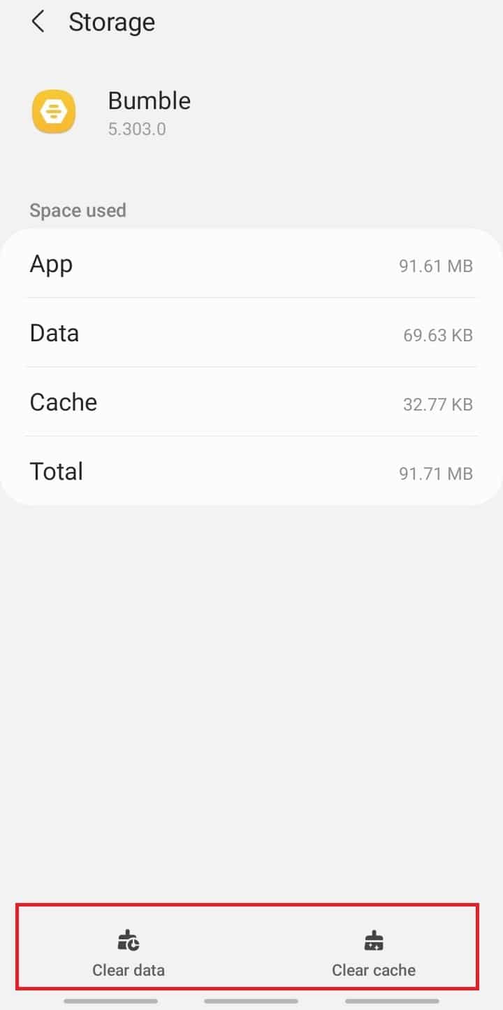 Clear the Data.