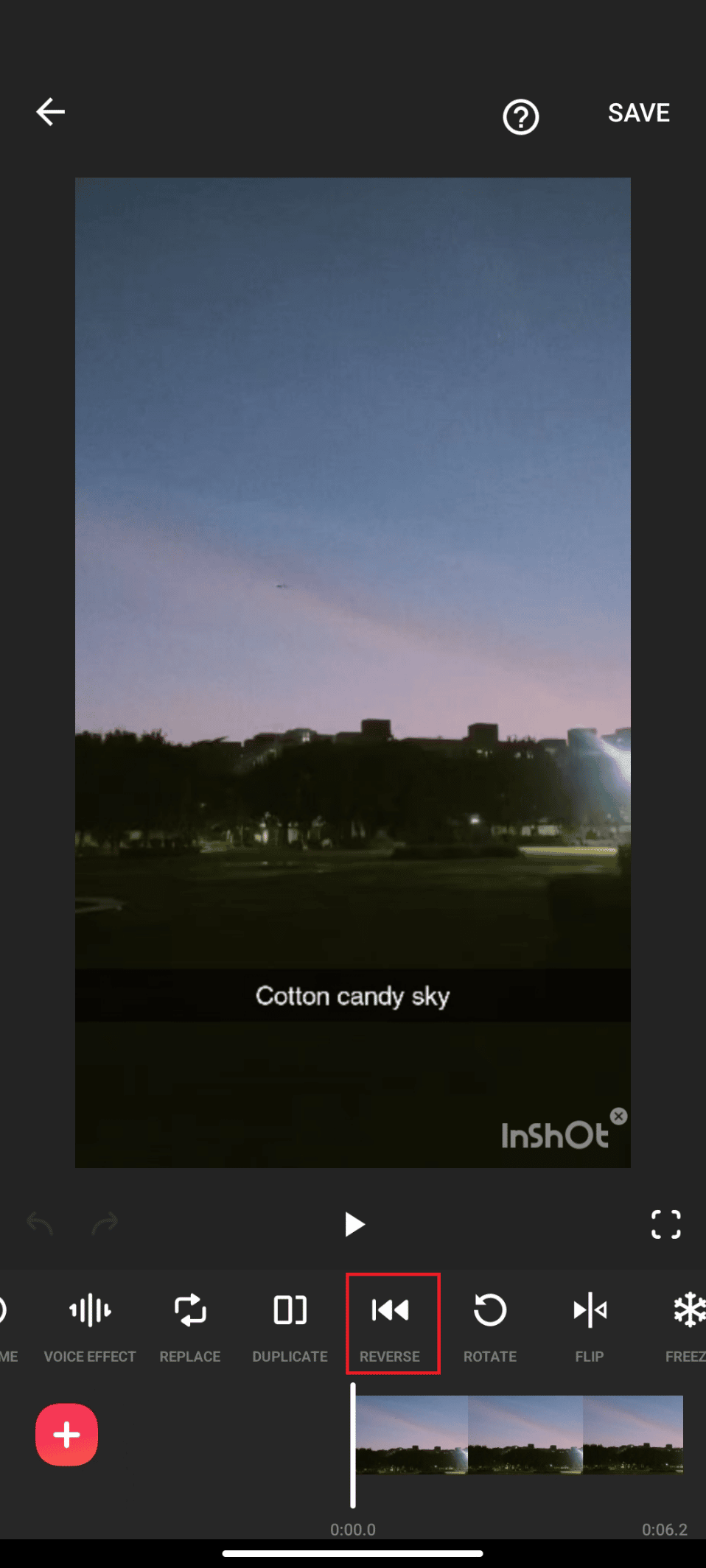 reverse option on inShot | How to Reverse Audio on Instagram