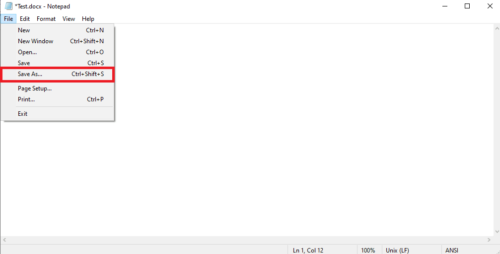 click on Save as. 12 Ways to Fix Unreadable Content in Microsoft Word