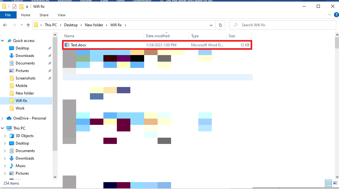 navigate to the location of the problematic file