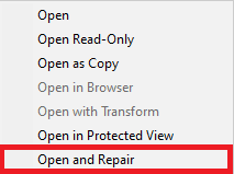 select Open and Repair. 12 Ways to Fix Unreadable Content in Microsoft Word