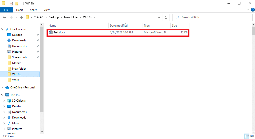 locate the problematic file and right-click on it