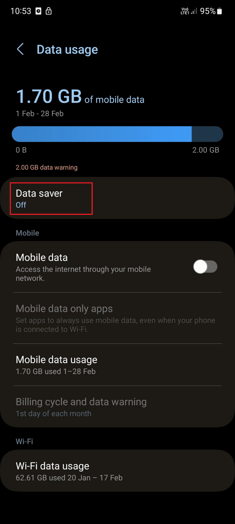 data saver