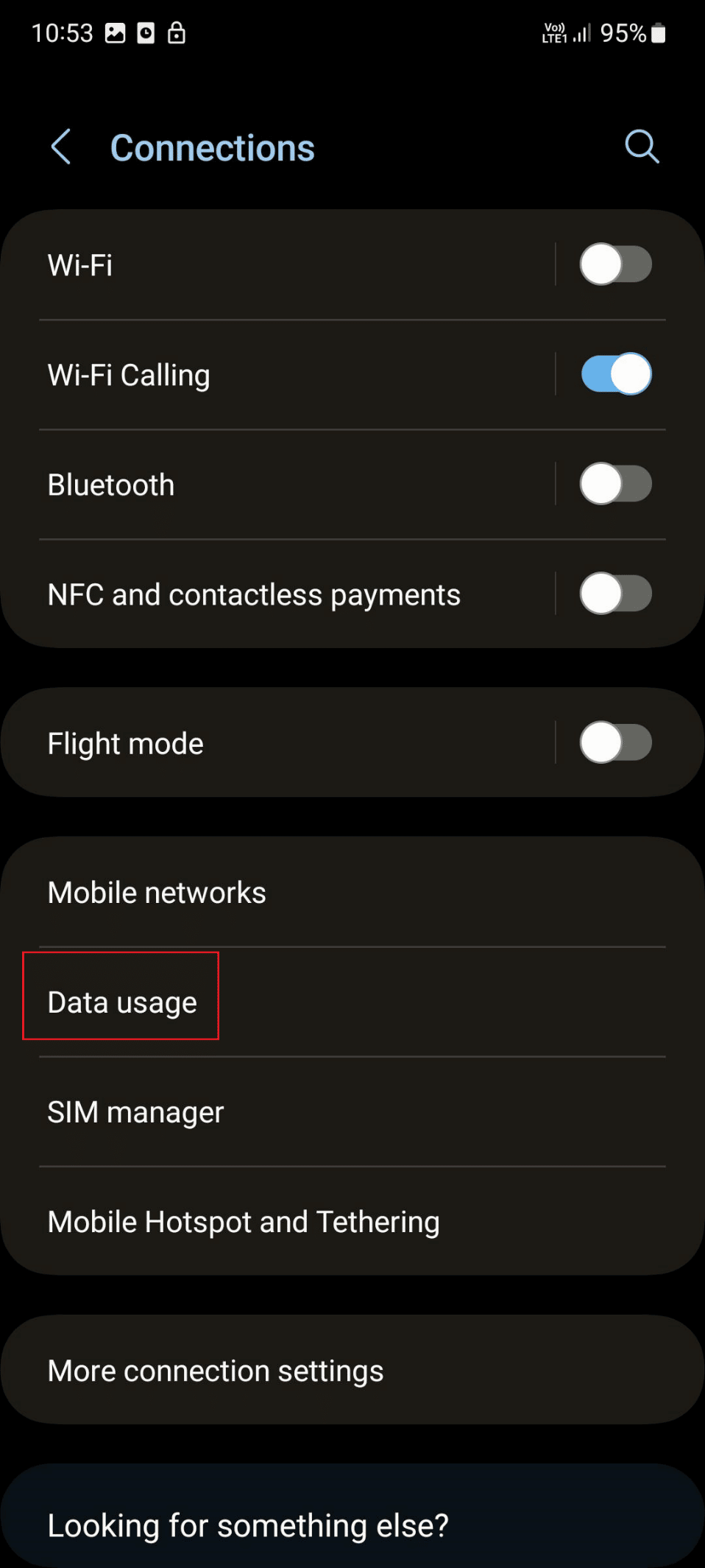 data usage