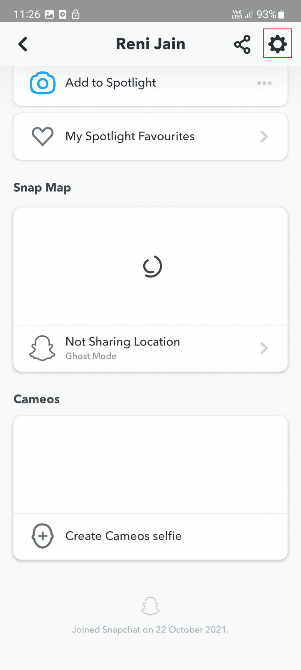 settings icon snapchat