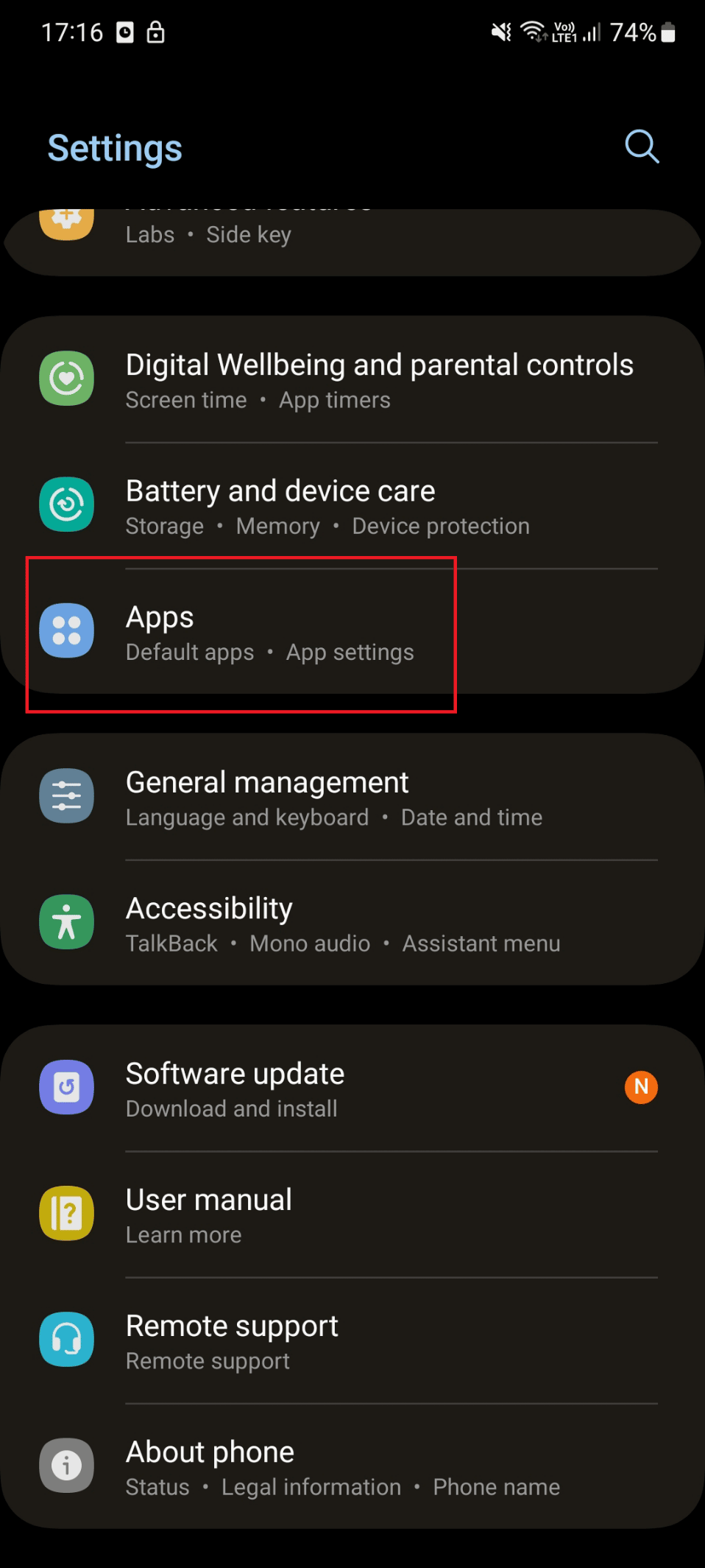 apps on S21