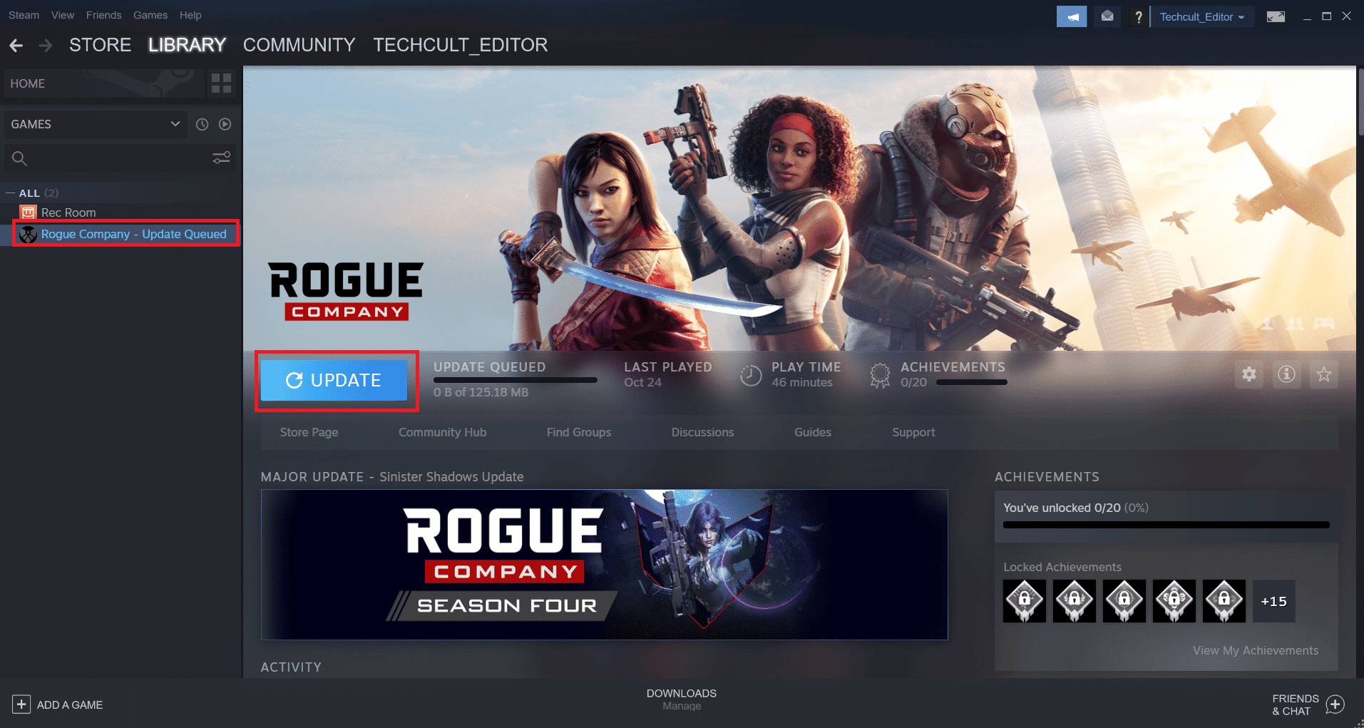 Steam home page UPDATE option. 11 Ways to Fix Apex Legends Engine Error 0x887a0006