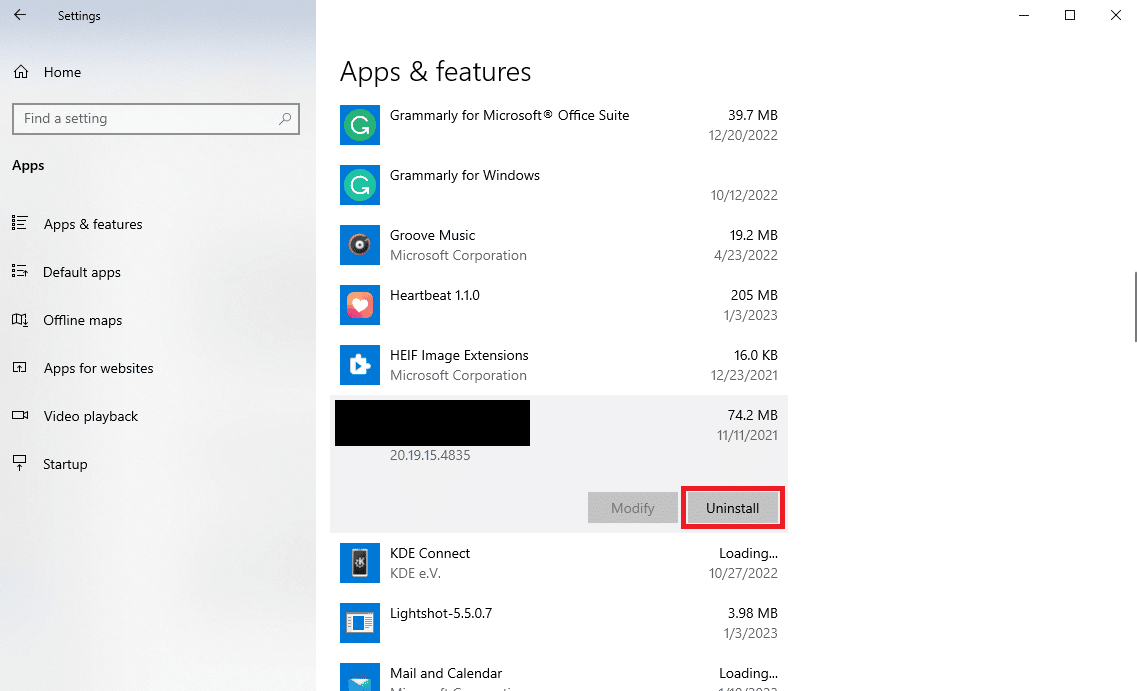 navigate to Halo Infinite and select Uninstall