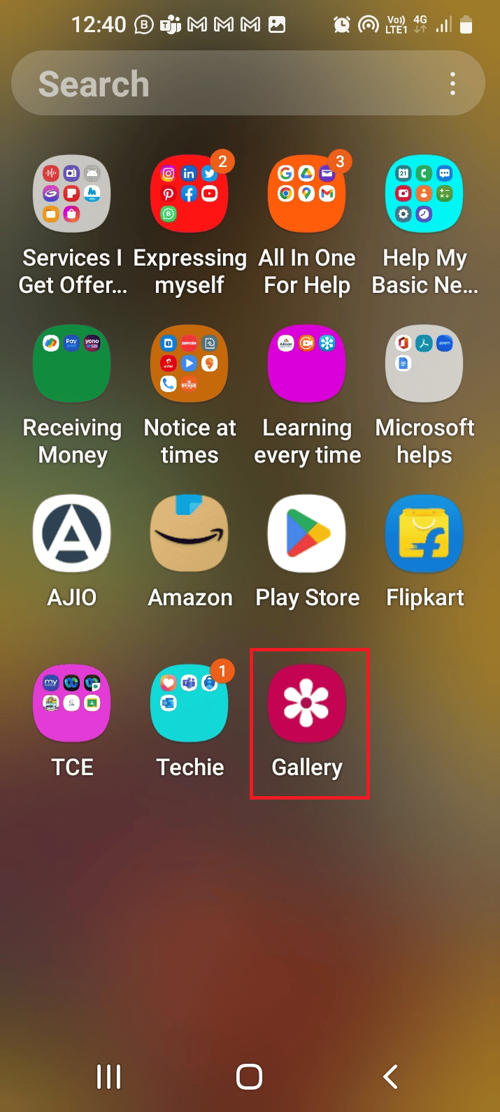 Open the Gallery app