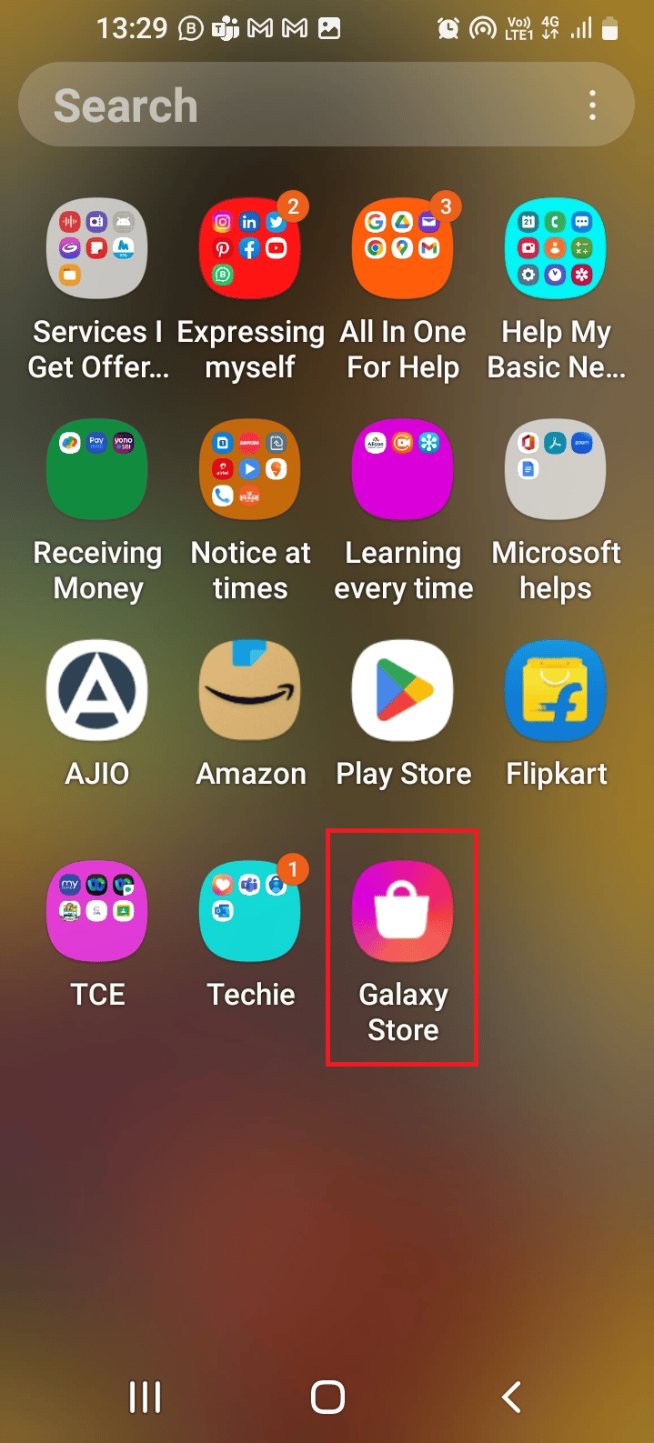 Open the Galaxy Store app