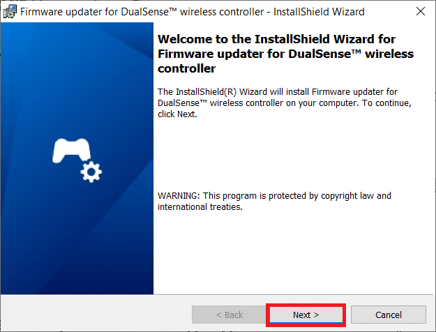 Click on Next in the InstallShield Wizard window