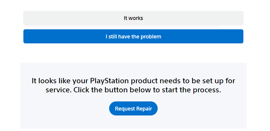 select Request Repair. Fix PS5 Controller Not Working on PC