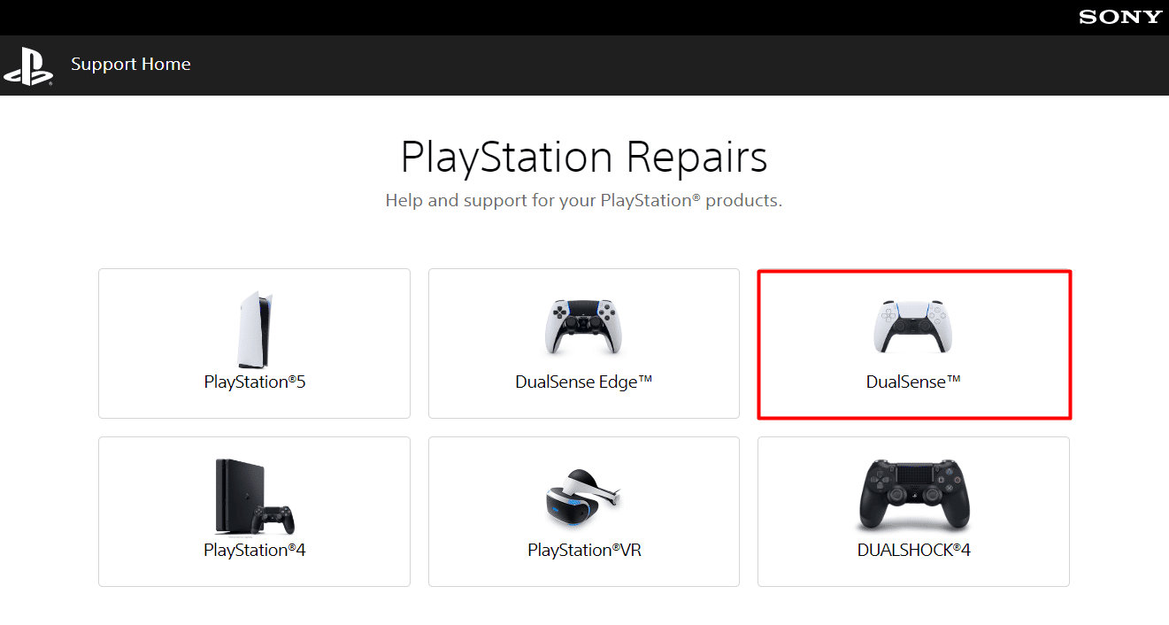 choose DualSense under Repairs. Fix PS5 Controller Not Working on PC