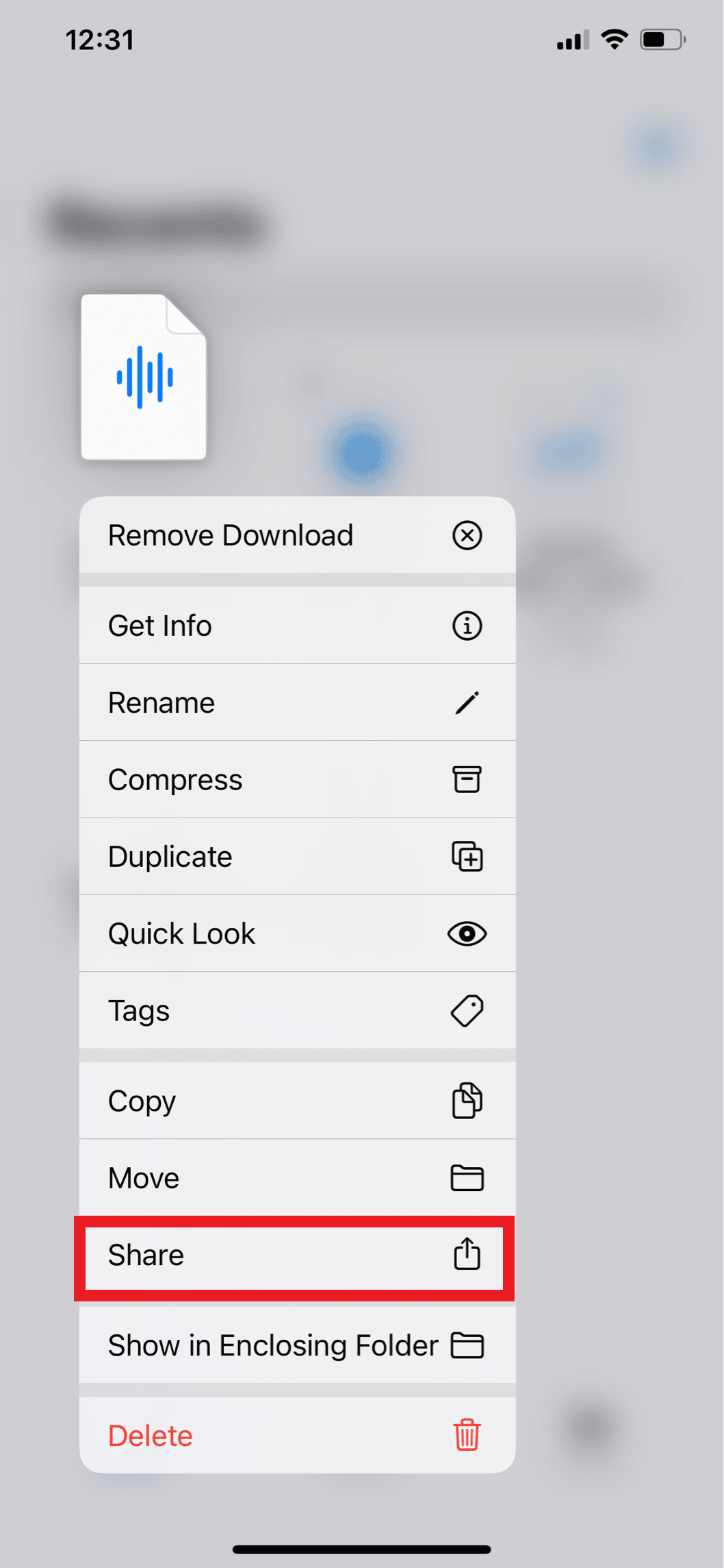 Select Share from the menu | Spotify slow down songs