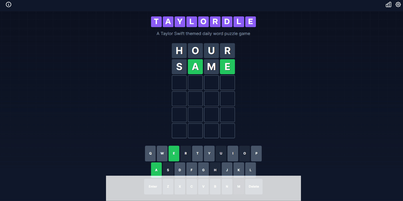 • The color of the tile will change after each guess to indicate how close your guess was to the word. The yellow, green, and grey colors will give you hints for your next guess when you make one. Green indicates that it is in the correct place, while yellow indicates that the letter exists in the word but is in the wrong place. And grey color tile indicates that the letter is not present in the mysterious word at all.