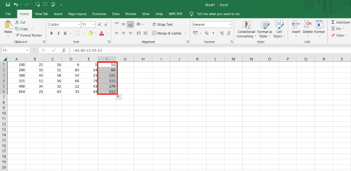 Press Enter and Drag down if you want the same formula to be used.