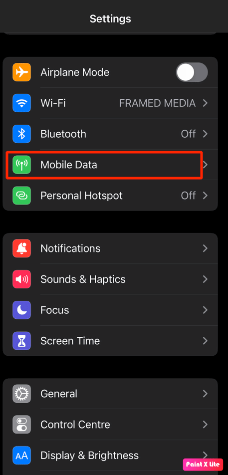 choose mobile data option | How to Fix Snapchat Filters Not Working on iPhone
