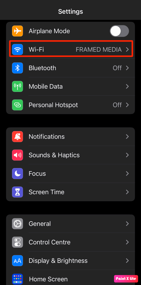 choose wifi option | How to Fix Snapchat Filters Not Working on iPhone