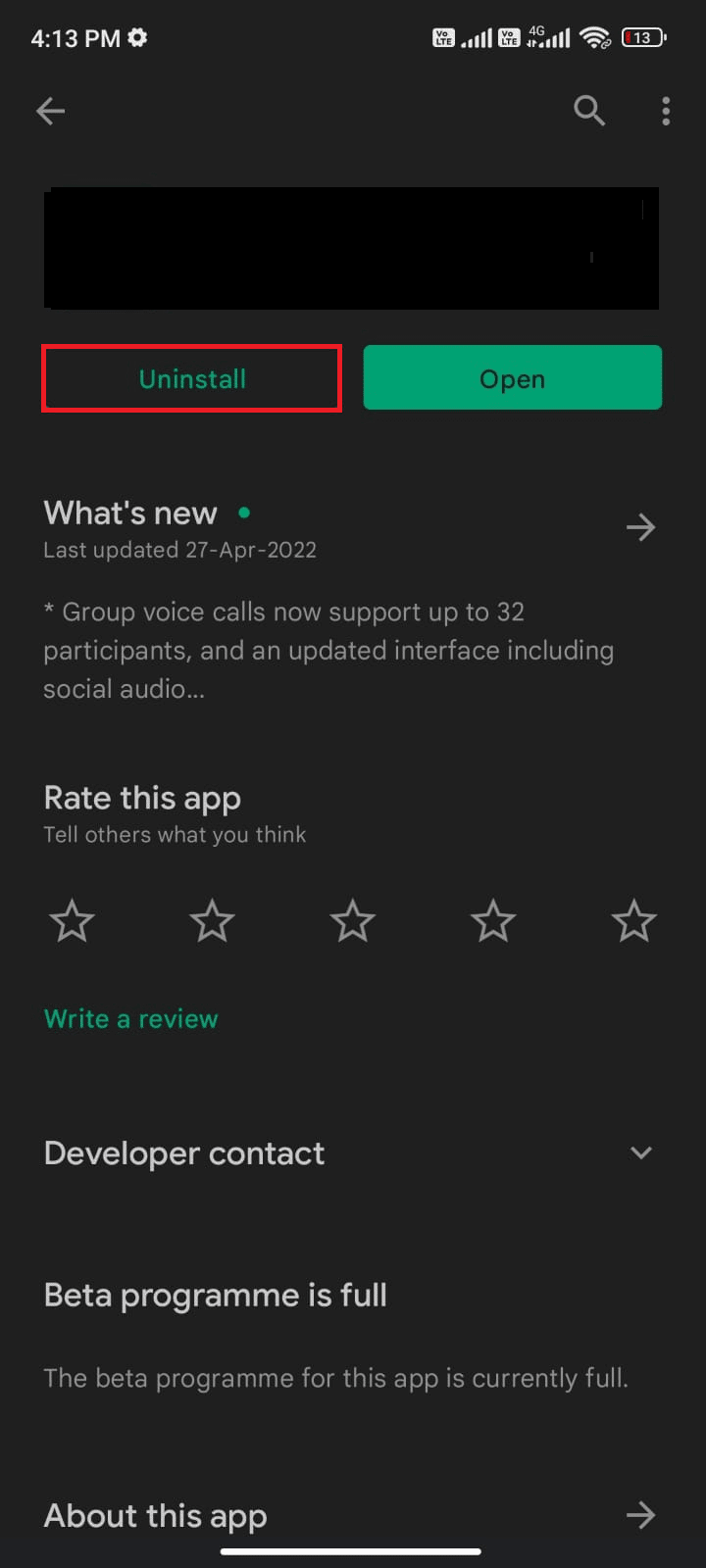 tap Uninstall. 9 Ways to Fix Discord Search Not Working on Mobile