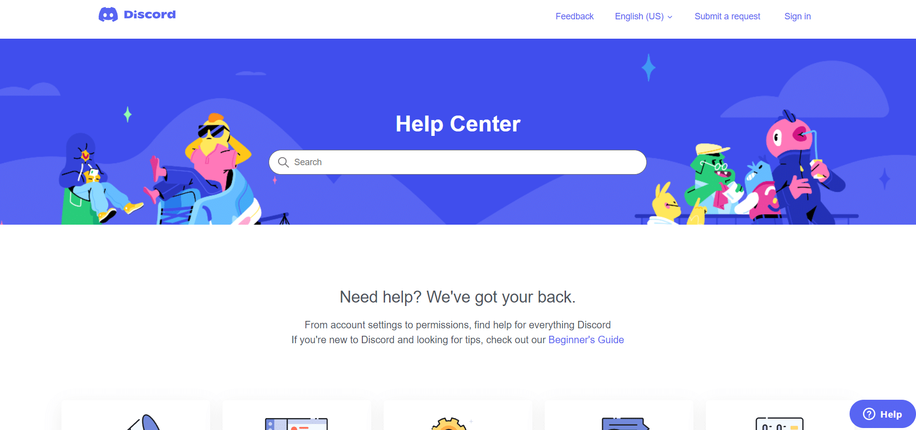 Discord support page. 9 Ways to Fix Discod Search Not Working on Mobile 