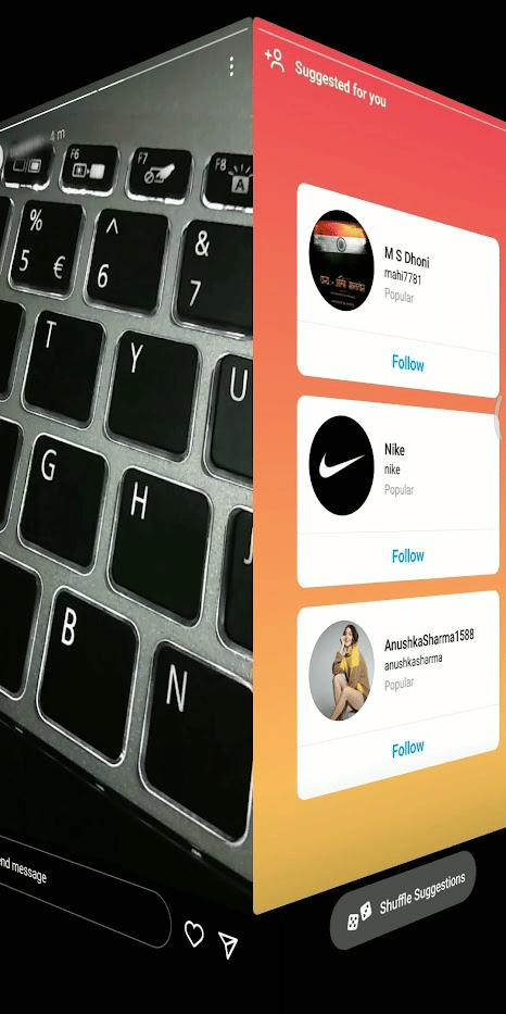 tap and hold previous story and half-swipe it without lifting the fingers off the screen to see the next desired story