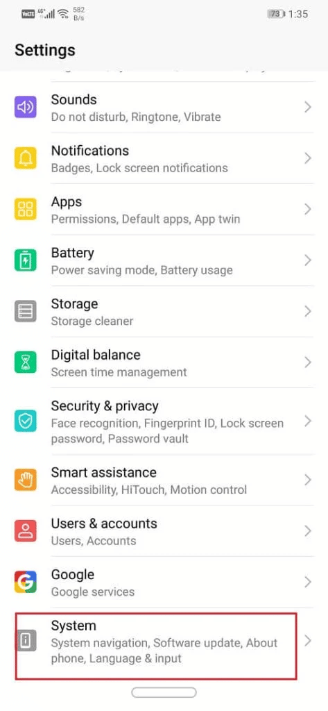 Go to System Tab and tap to open. How to Downgrade from Android 14 to Android 13