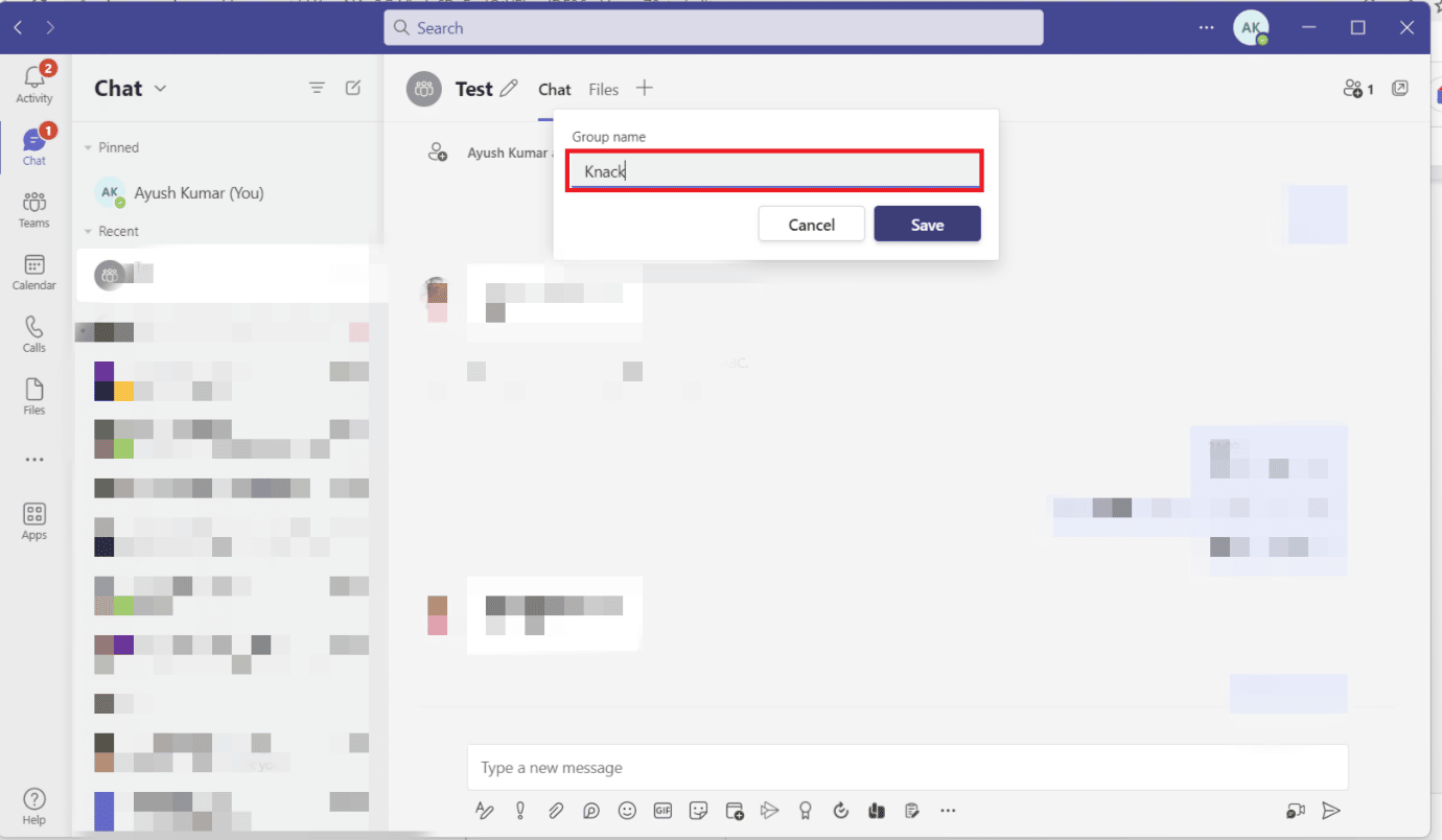 Type the new name and then hit Save. How to Create a Group in Teams