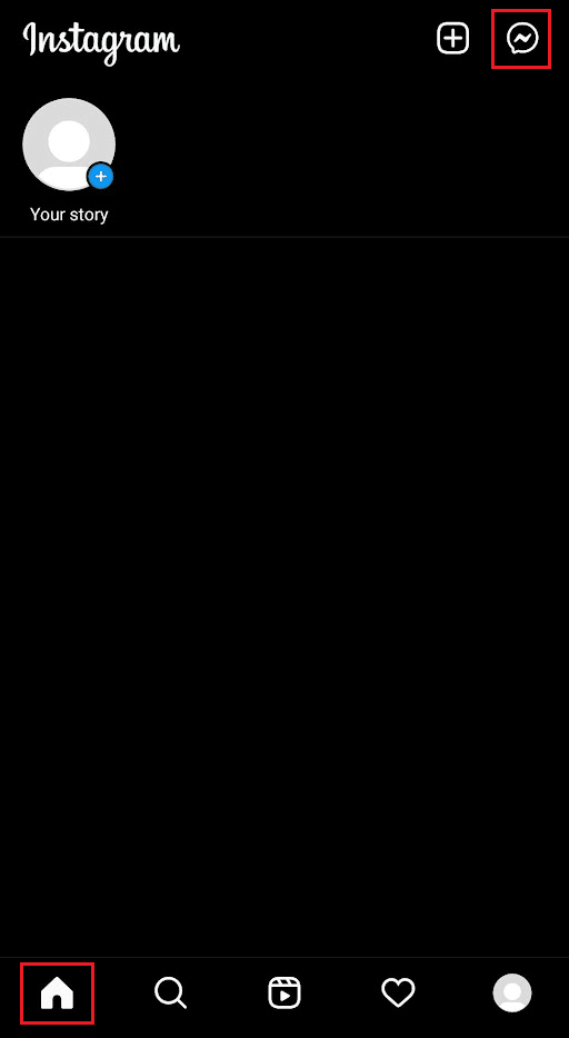 Tap on the Messenger icon from the Home tab