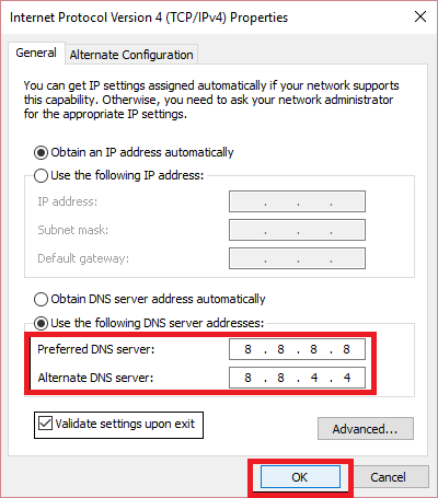 ok on ipv4