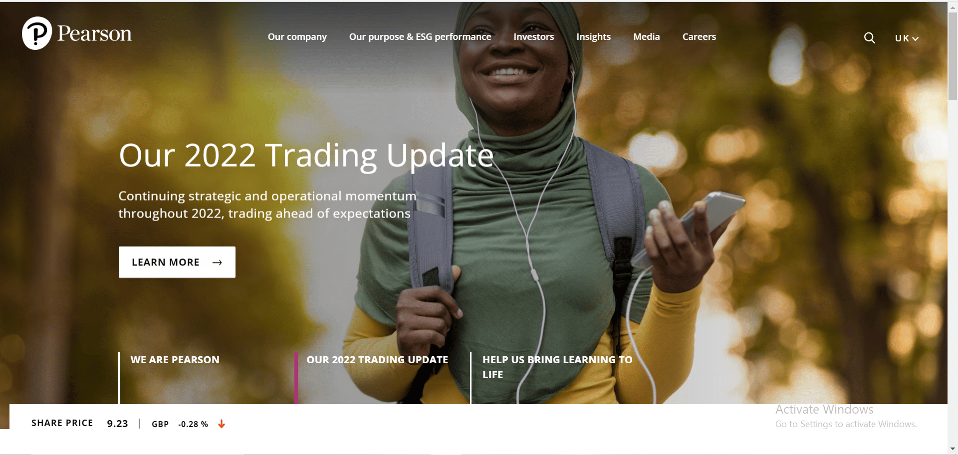 Pearson Official Website