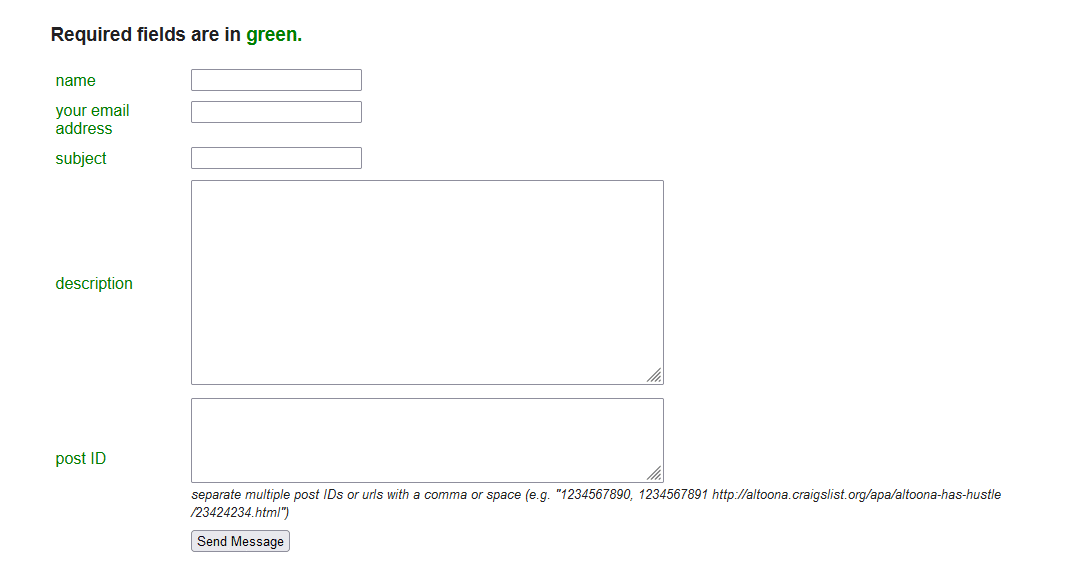 Use this contact form to send a more detailed report to Craigslist | How to Identify a Craigslist Scammer