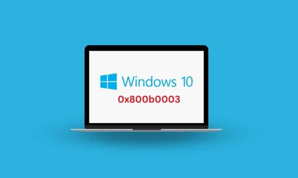 8 Ways to Fix 0x800b0003 Error in Windows 10