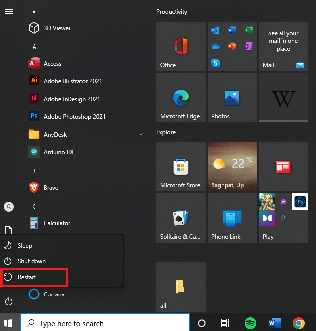Restart PC