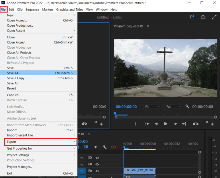 export settings adobe premiere pro