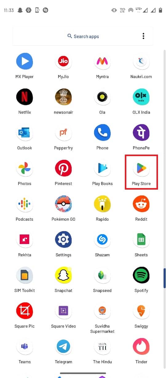 Open Google Play Store on your mobile