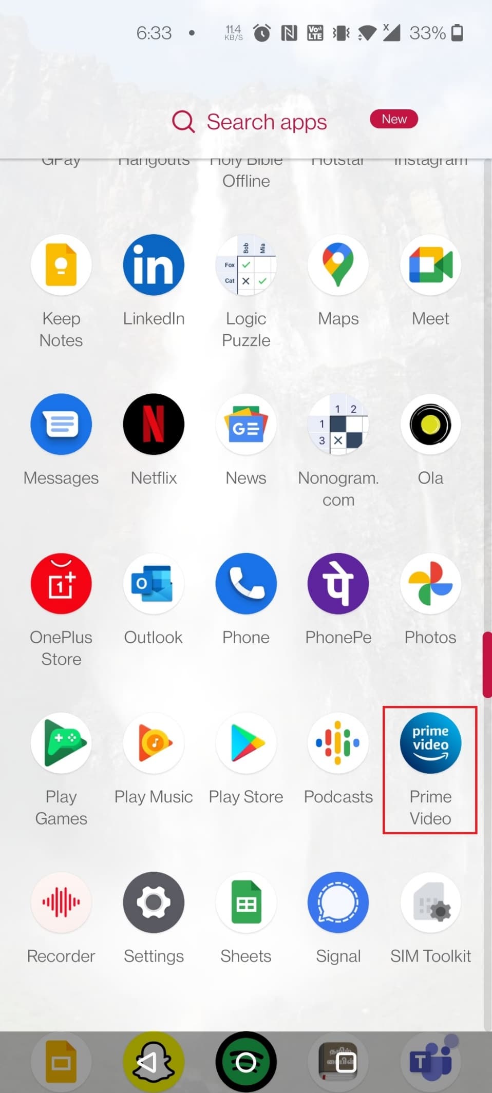 Launch the Prime Video app on your device |