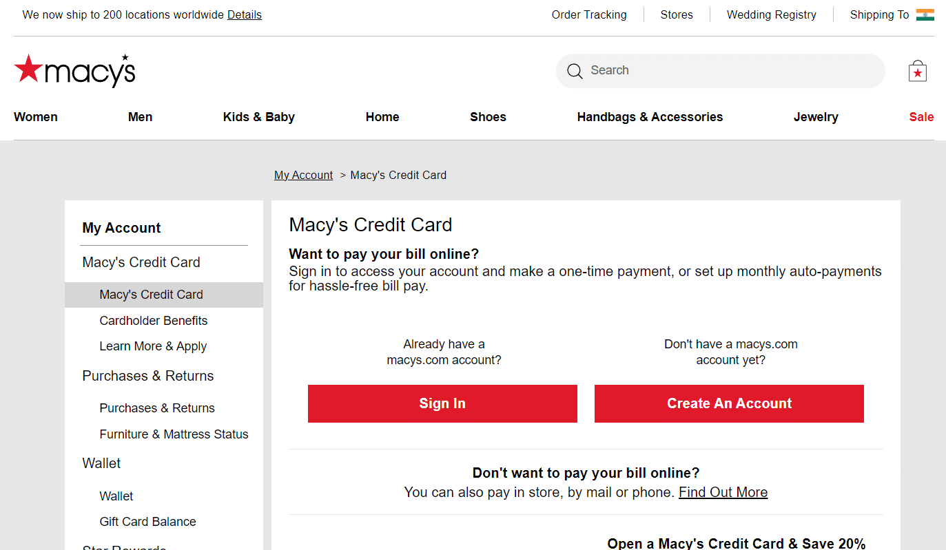 Macy’s Credit Card
