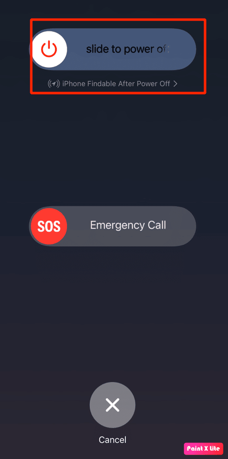 drag the slide to power off icon. | Apple Music artwork not showing