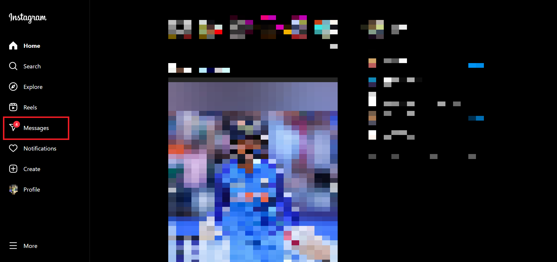 Click on the paper plane icon in the left pane