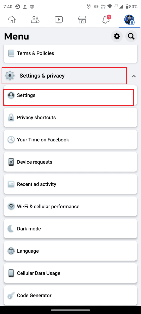 Choose Settings | 