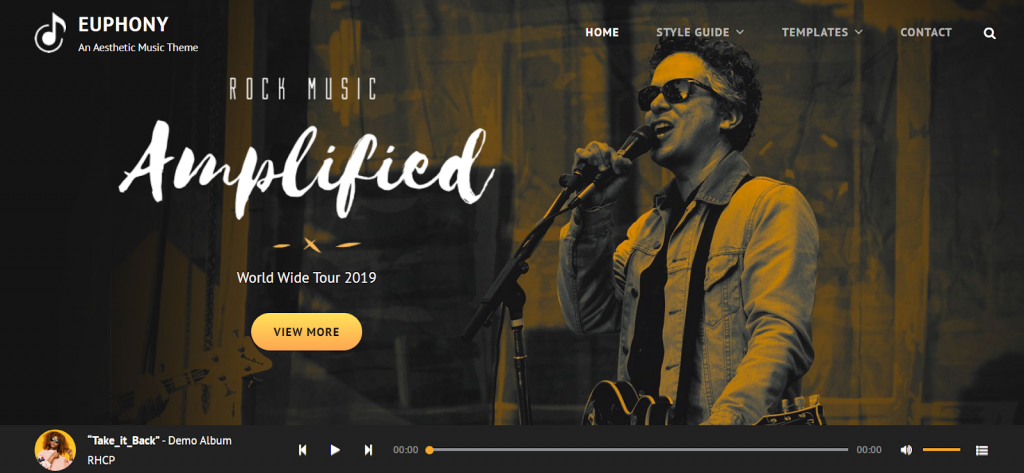WordPress podcast theme Euphony