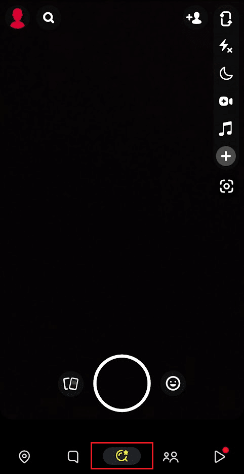Tap on the Explore tab from the bottom panel | celebrity look alike filter Snapchat
