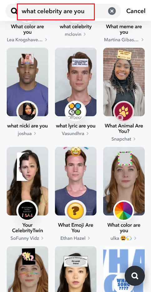 snapchat lens