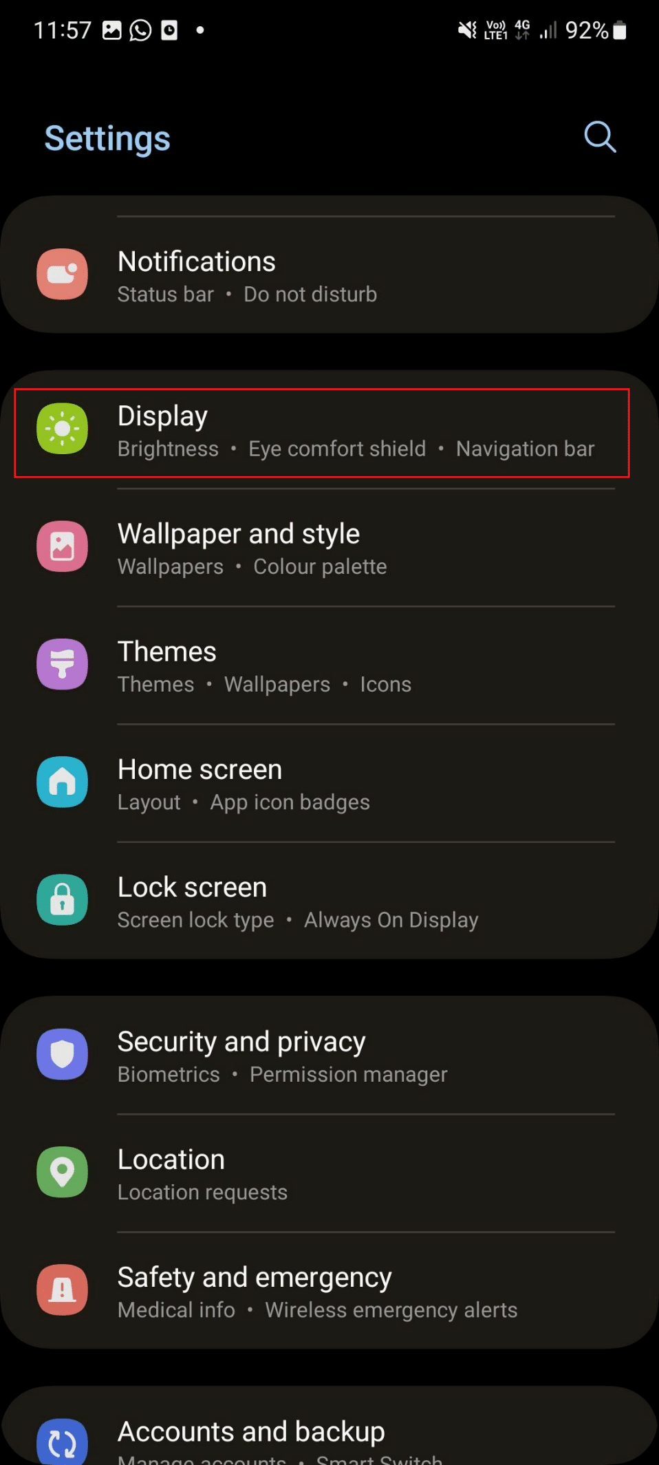 display s21 | Android screen keeps dimming