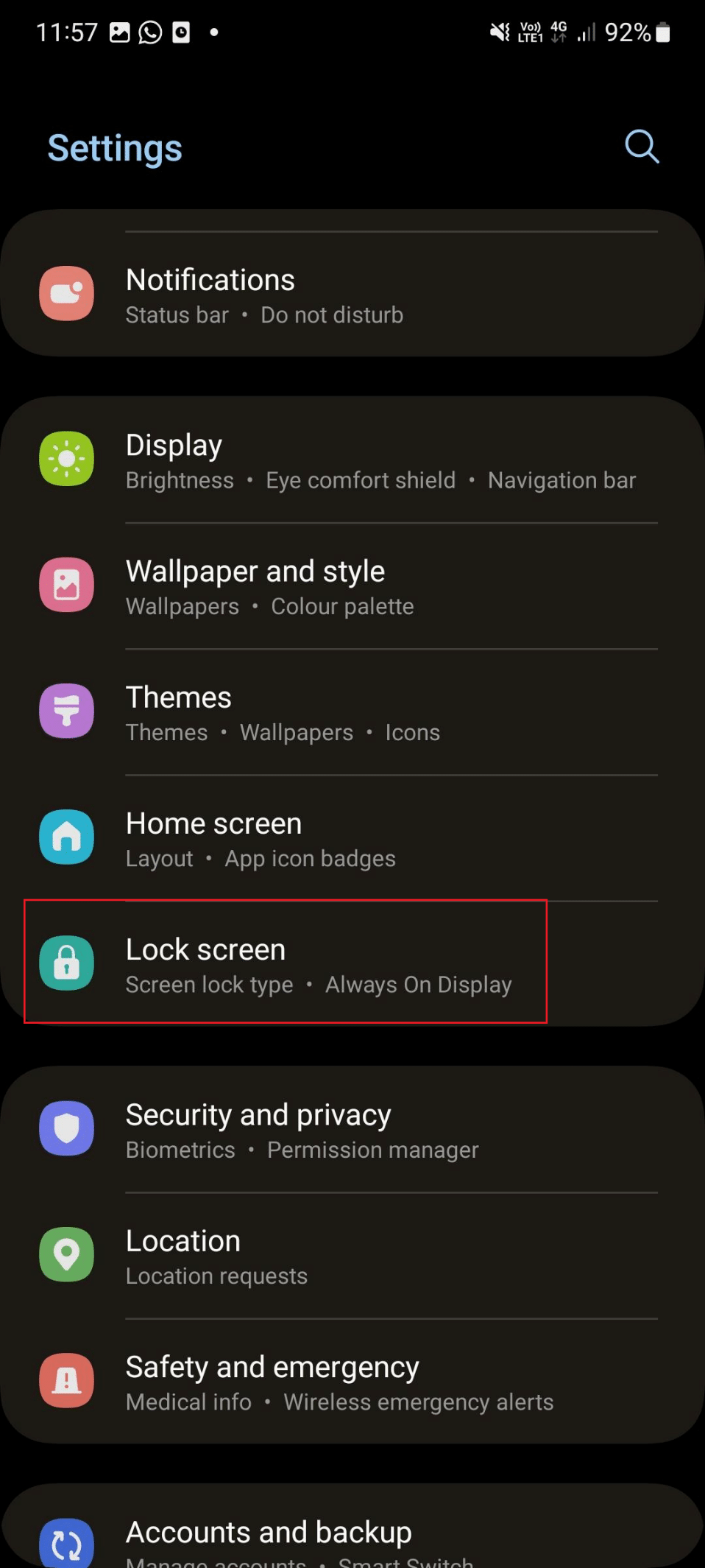 lock screen s21 | Android screen keeps dimming