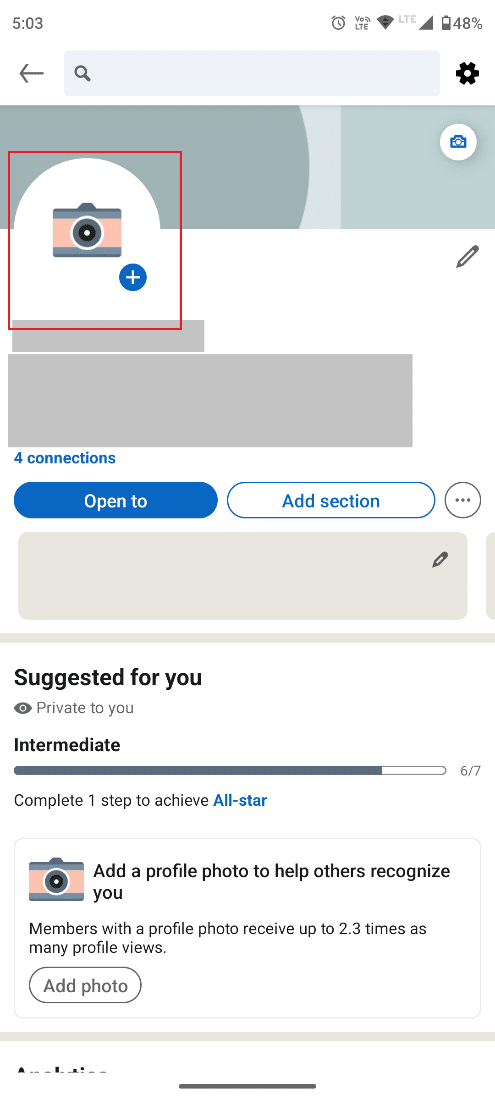 Tap on your Profile photo | How to Post a YouTube Video on LinkedIn