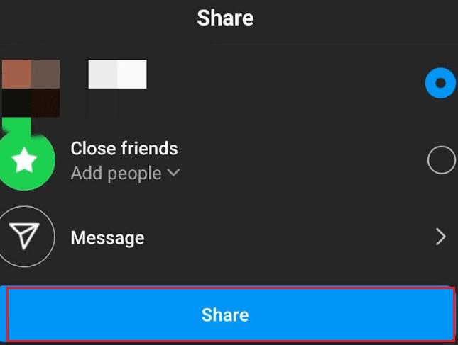 tap the Share button to post your photo or video with the cartoon filter to your Instagram feed, story, or Reels.